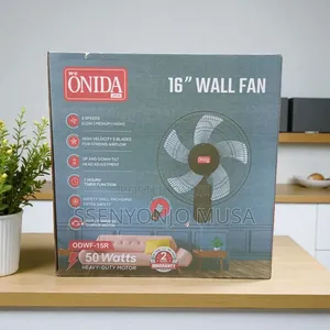 Onida Plus 16-Inch Wall Fan With Remote Control – 50w Powerful Motor,.