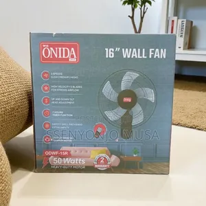 Onida Plus 16-Inch Wall Fan With Remote Control – 50w Powerful Motor,.