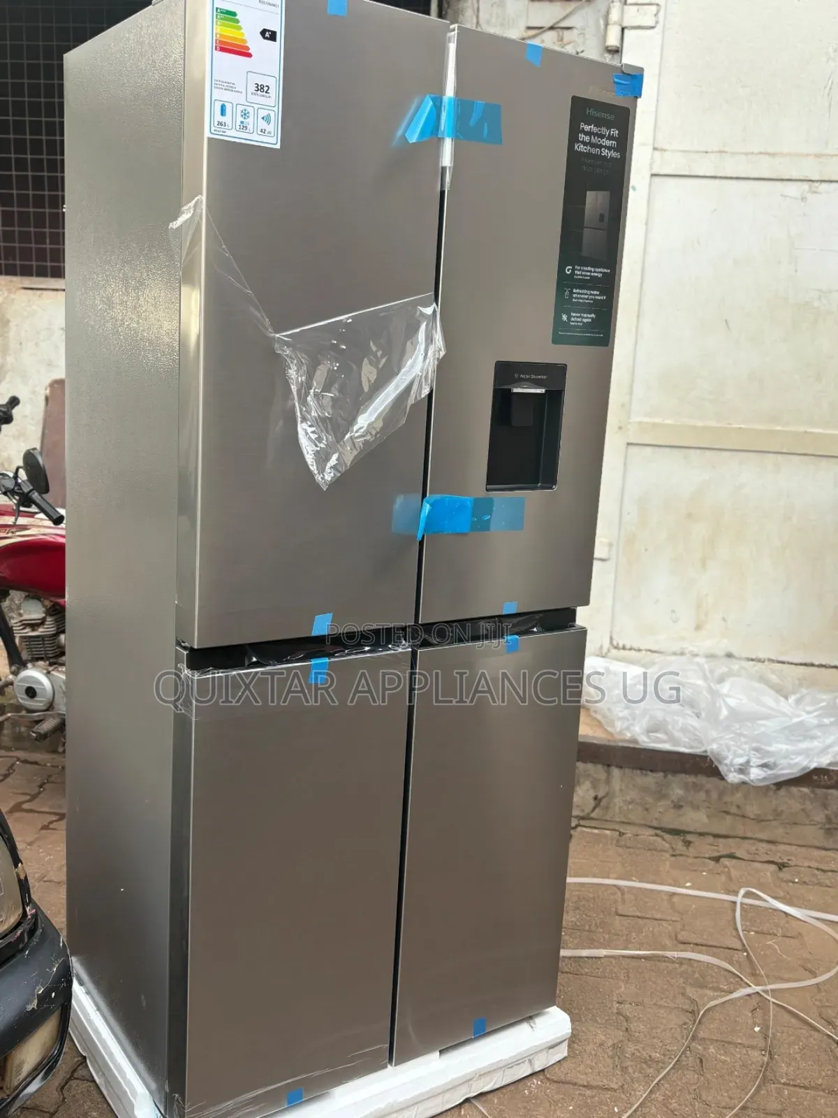Hisense 515l 4 Door Bottom Freezer Refrigerator | Water Dispenser