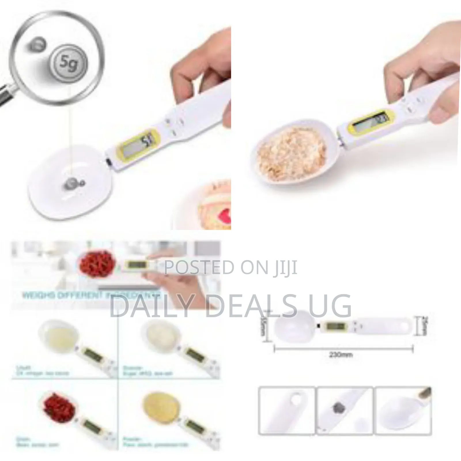 Electronic Measuring Spoon Adjustable Digital Weighing Scale 1-500g