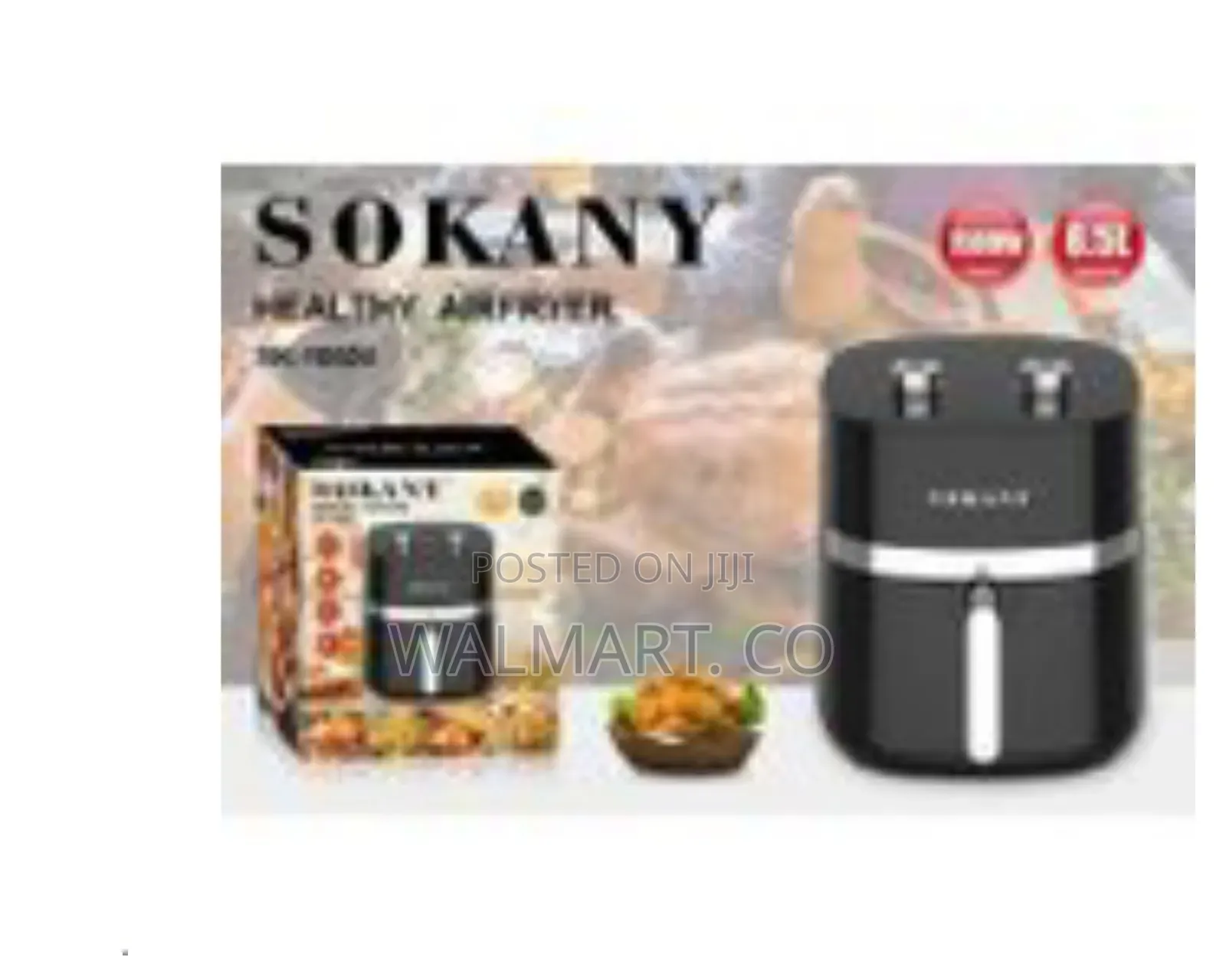 Sokany 6.5l Oil Free Stainless Steel Deep Hot Air Fryer