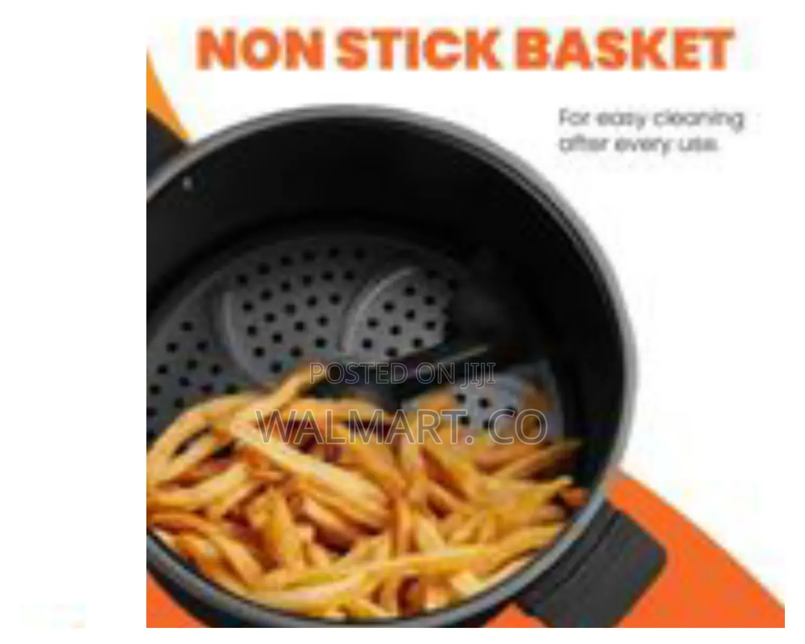 8litres Oil Free Stainless Steel Hot Air Fryer With Non Stick Basket