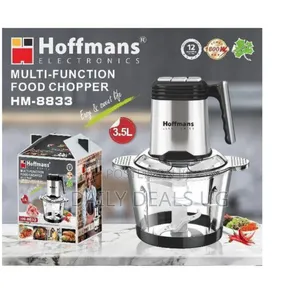 Hoffmans 3.5 Litres Multi-Function Glass Electric Food Chopper Meat