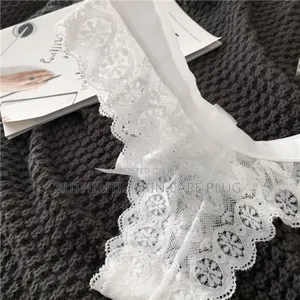 Lace Flowers Women's Underwear Hollow Bow Panties Thong G String