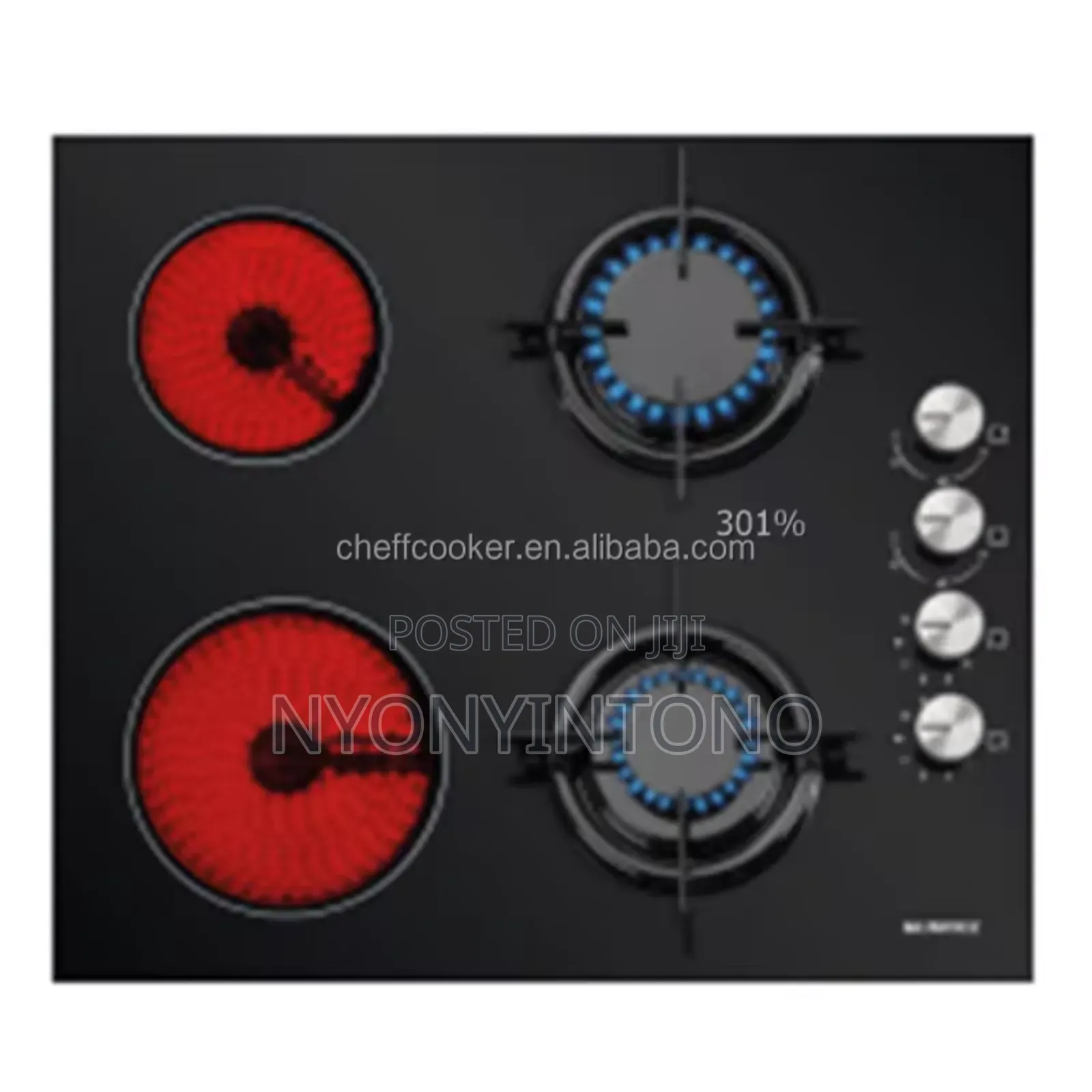 Dw Inbuilt Hob With 3gas Burners and 2 Infrared Plates Dwgc2012g