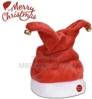 Singing Dancing Santa Hat,Moving Christmas Hat Party Use Batteries
