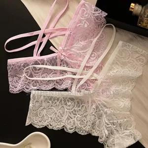 Shop Women's Panties - Red Lace Big Bow Thongs