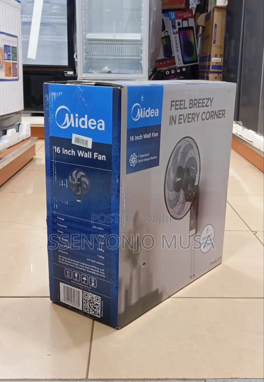 Midea Wall Fan 16-Inch | 50w Powerful Motor Energy Efficient Cooling