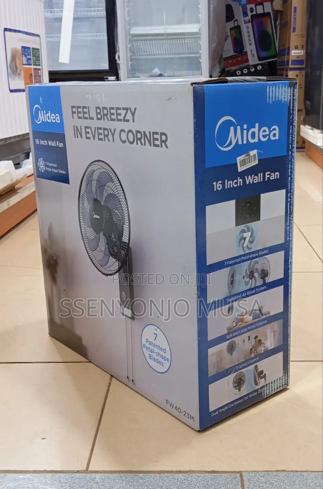 Midea Wall Fan 16-Inch | 50w Powerful Motor Energy Efficient Cooling