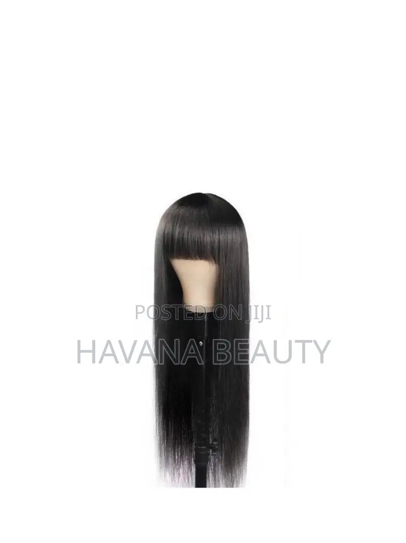 Fringe Cut Semi-Human Hair