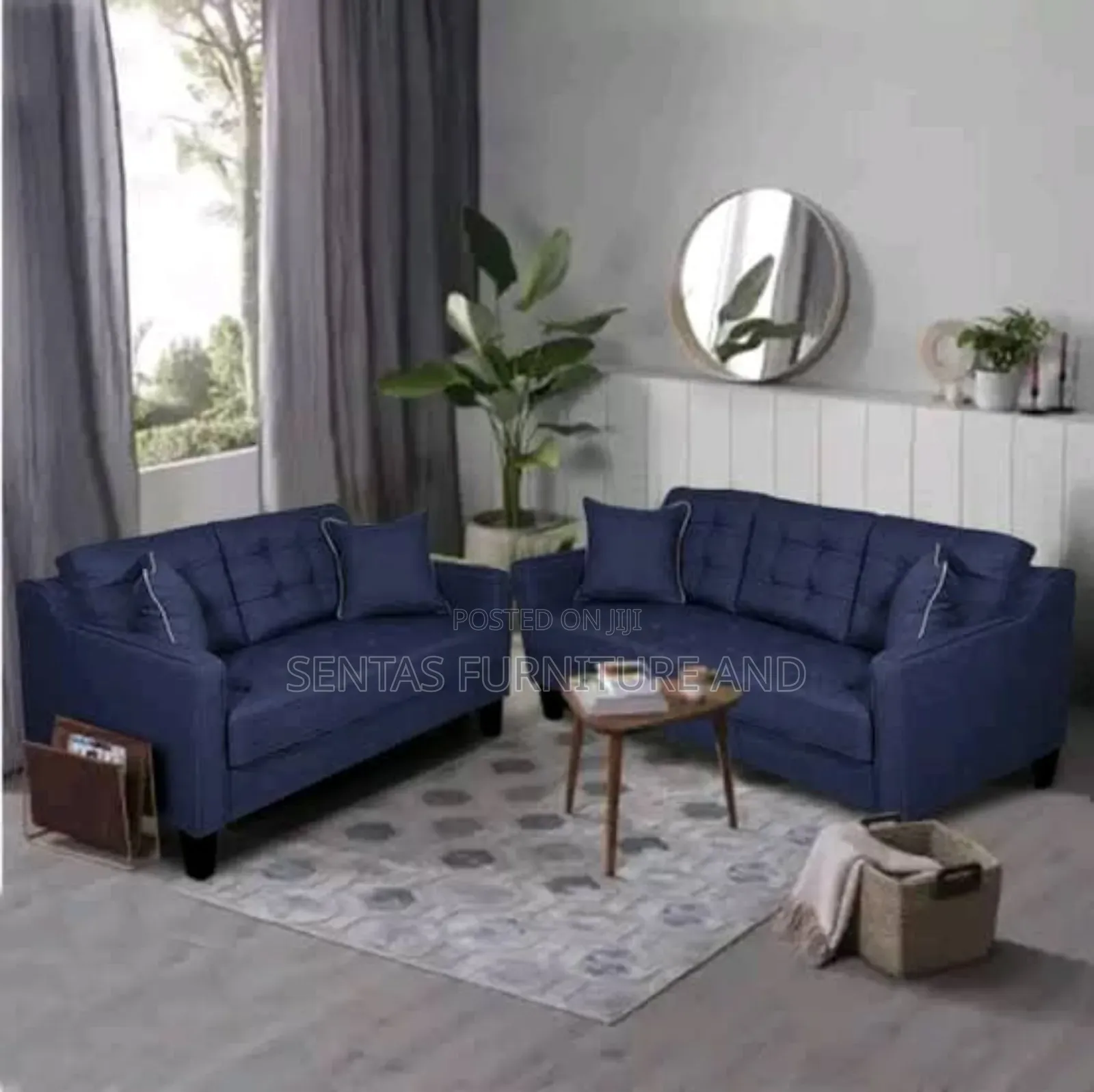 4 Seater Sofas in Dark Blue Colour Pre Order via Whatsapp