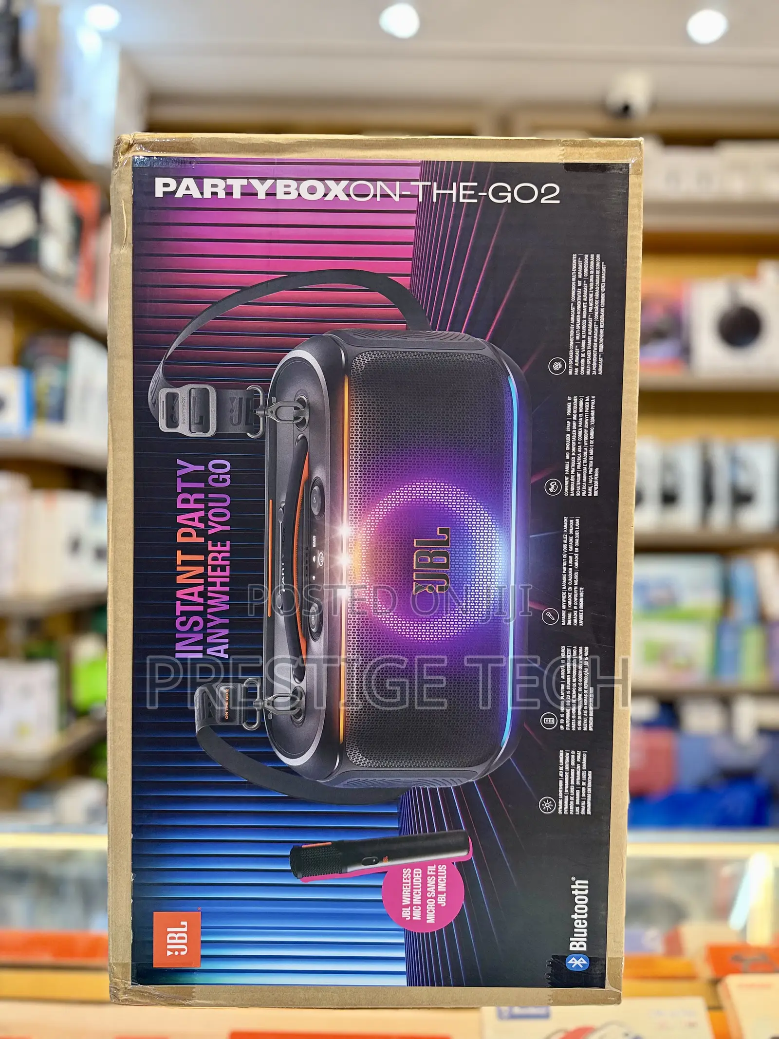 JBL Partybox on the Go 2 Speaker With Microphone