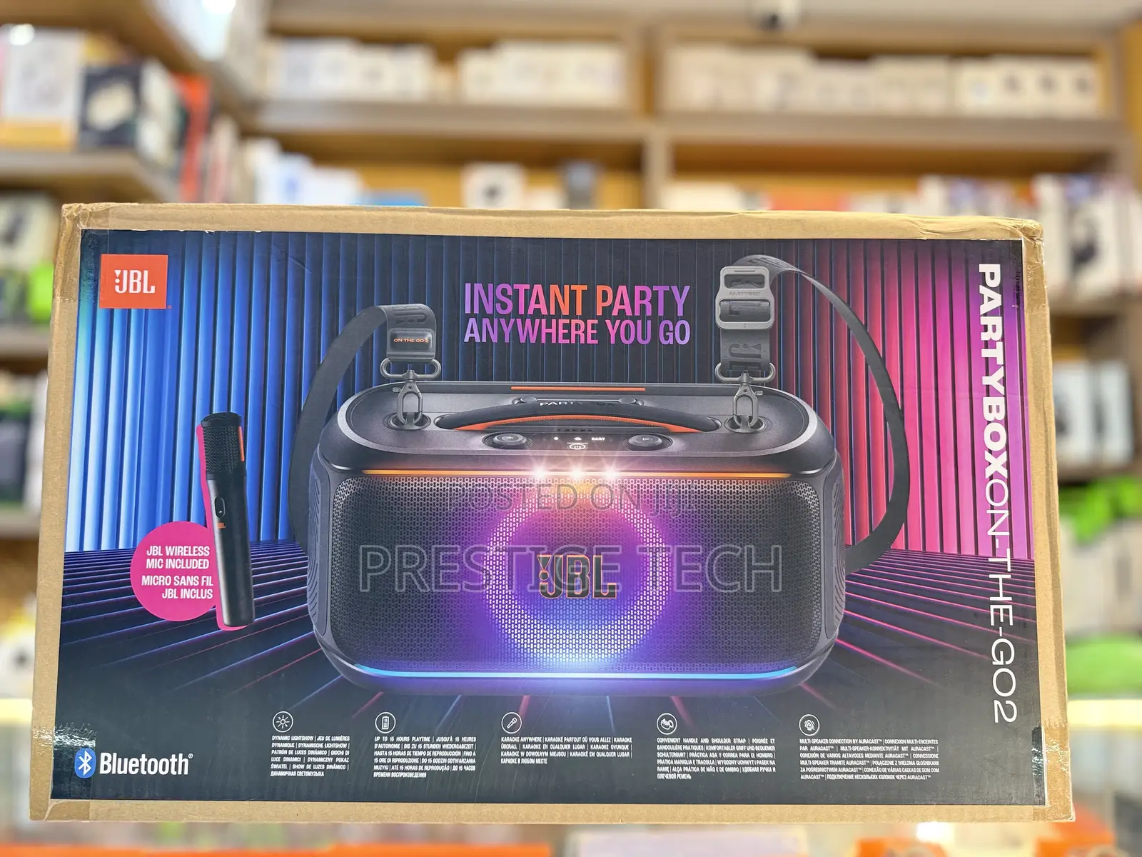 JBL Partybox on the Go 2 Speaker With Microphone