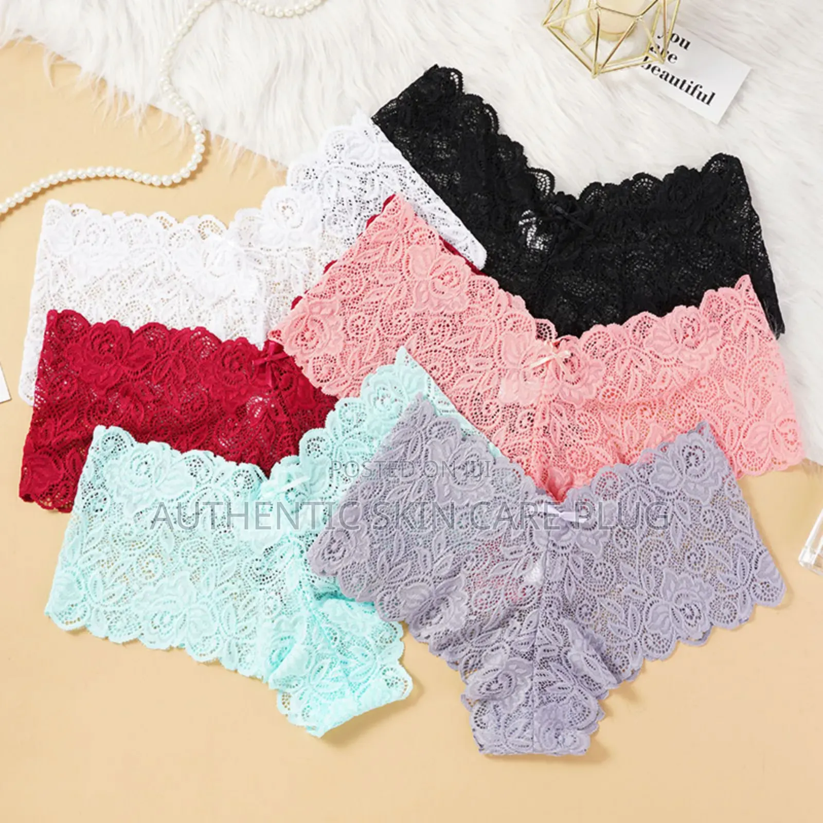 12pcs New Hot Panties for Women Crochet Lace Up Unique Net Panty