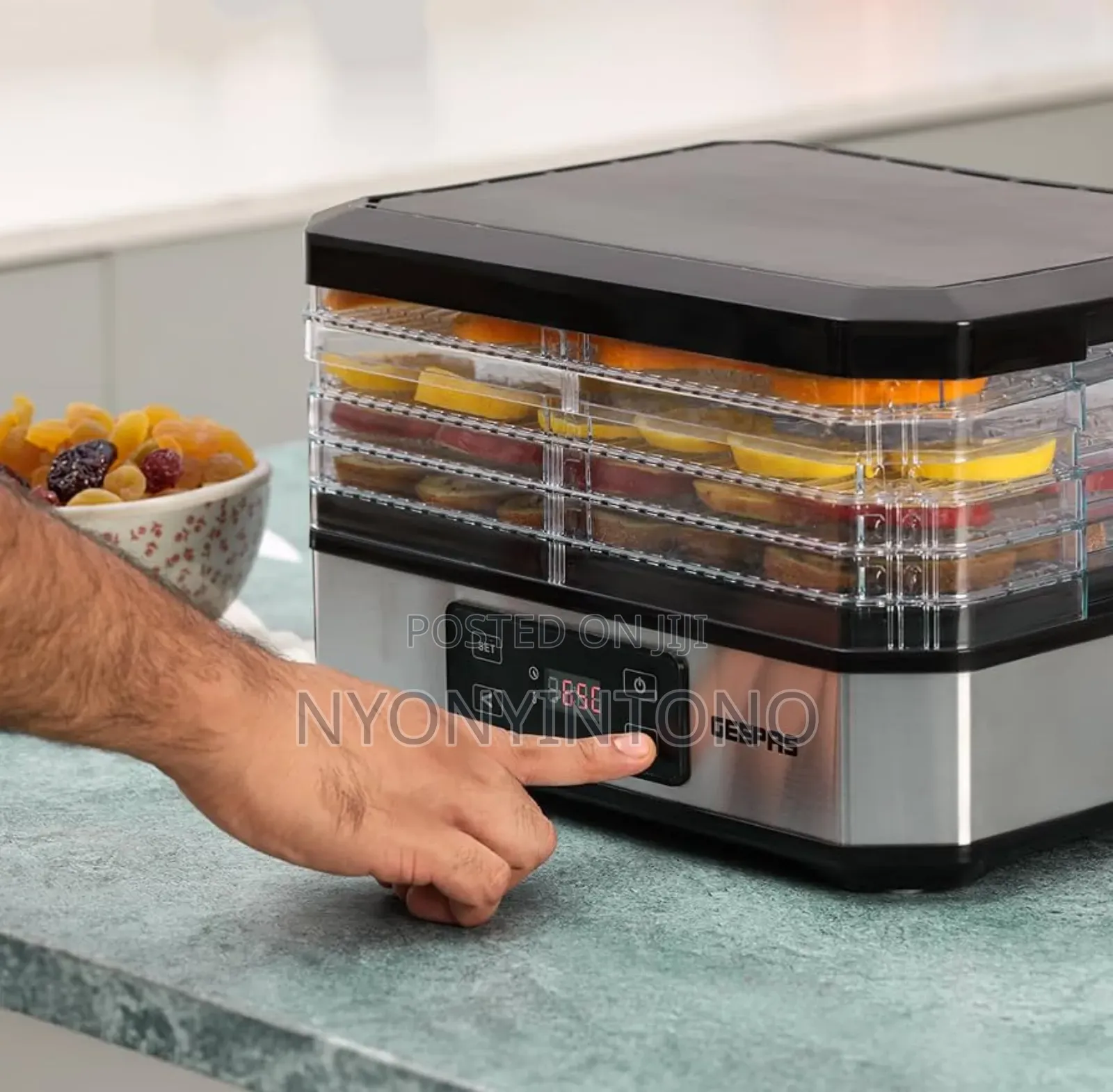 Geepas 5tier Digital Food Dehydrator Gfd63013uk