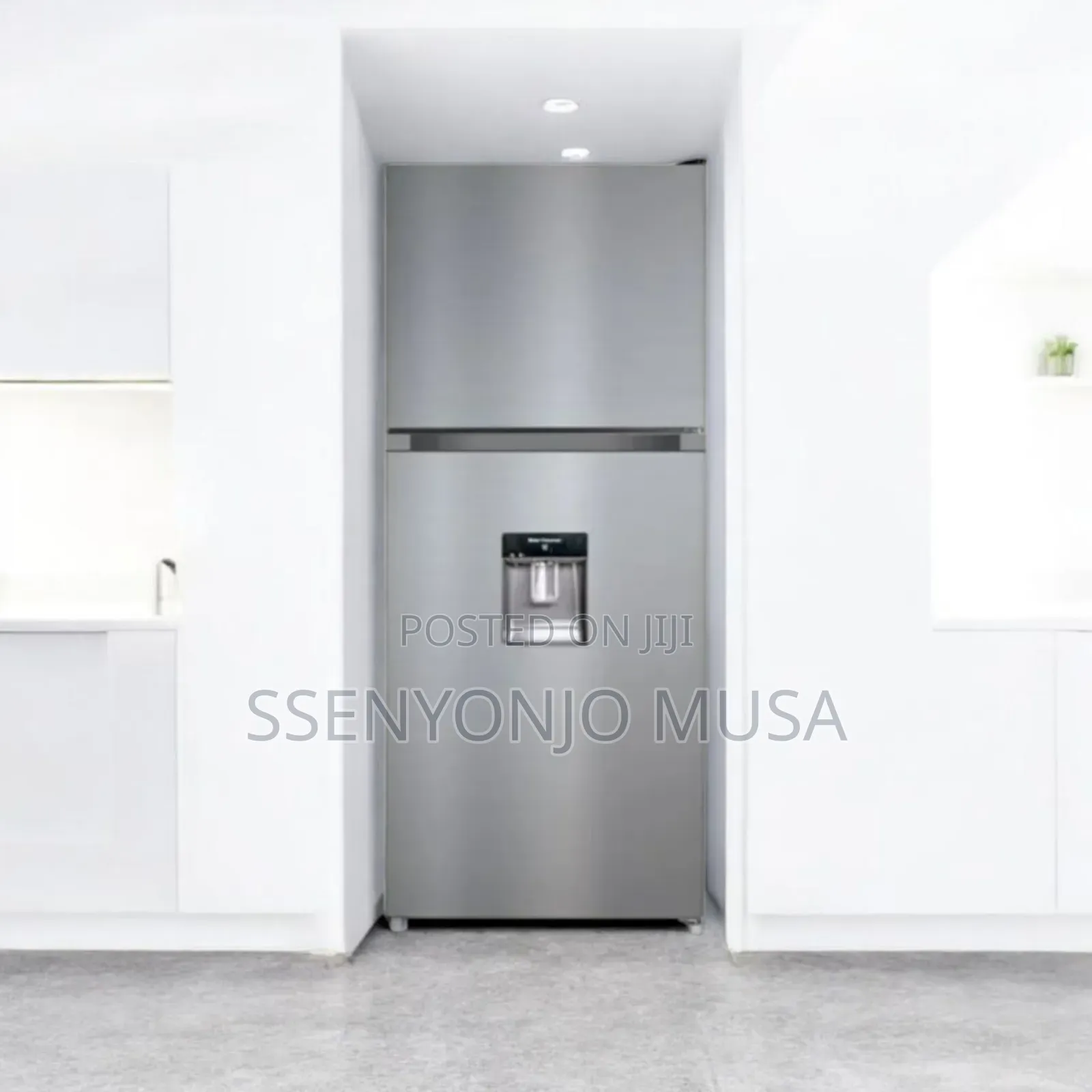 Chiq 270l Double Door Refrigerator – Silver | Water Dispenser.
