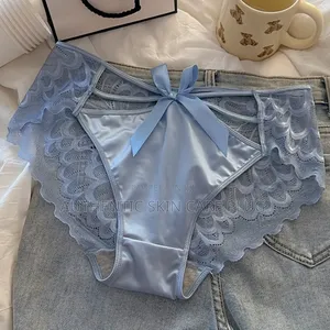 3pcs Satin,Stretch, Breathable, Cute Hipster Panties, Seamless Briefs,