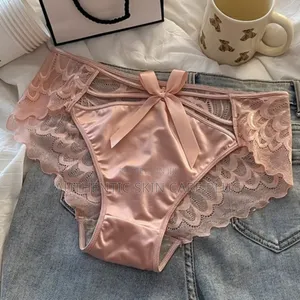 3pcs Satin,Stretch, Breathable, Cute Hipster Panties, Seamless Briefs,