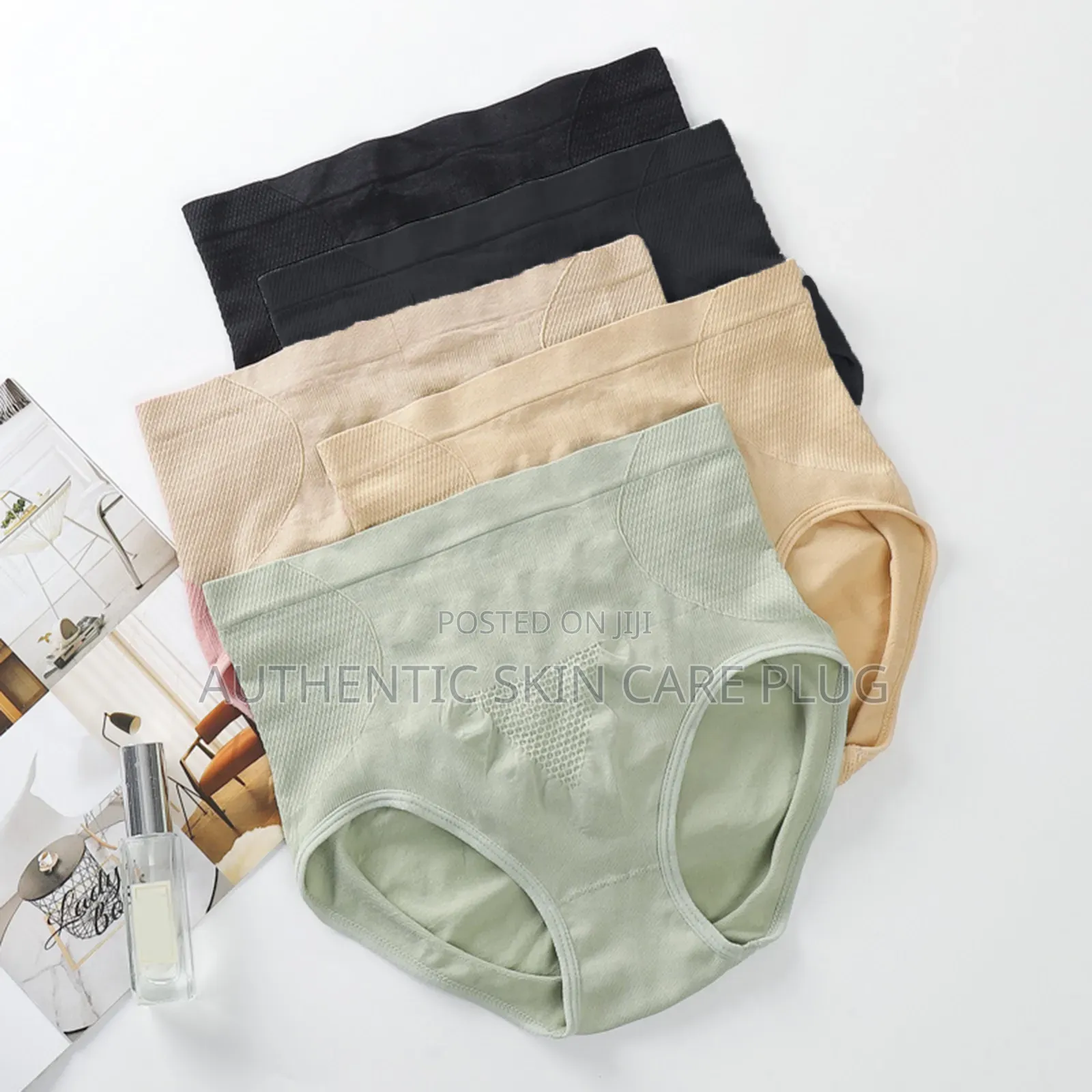 3pcs Womens High Waist Abdomen Lifting Panties in Plus Size for Women