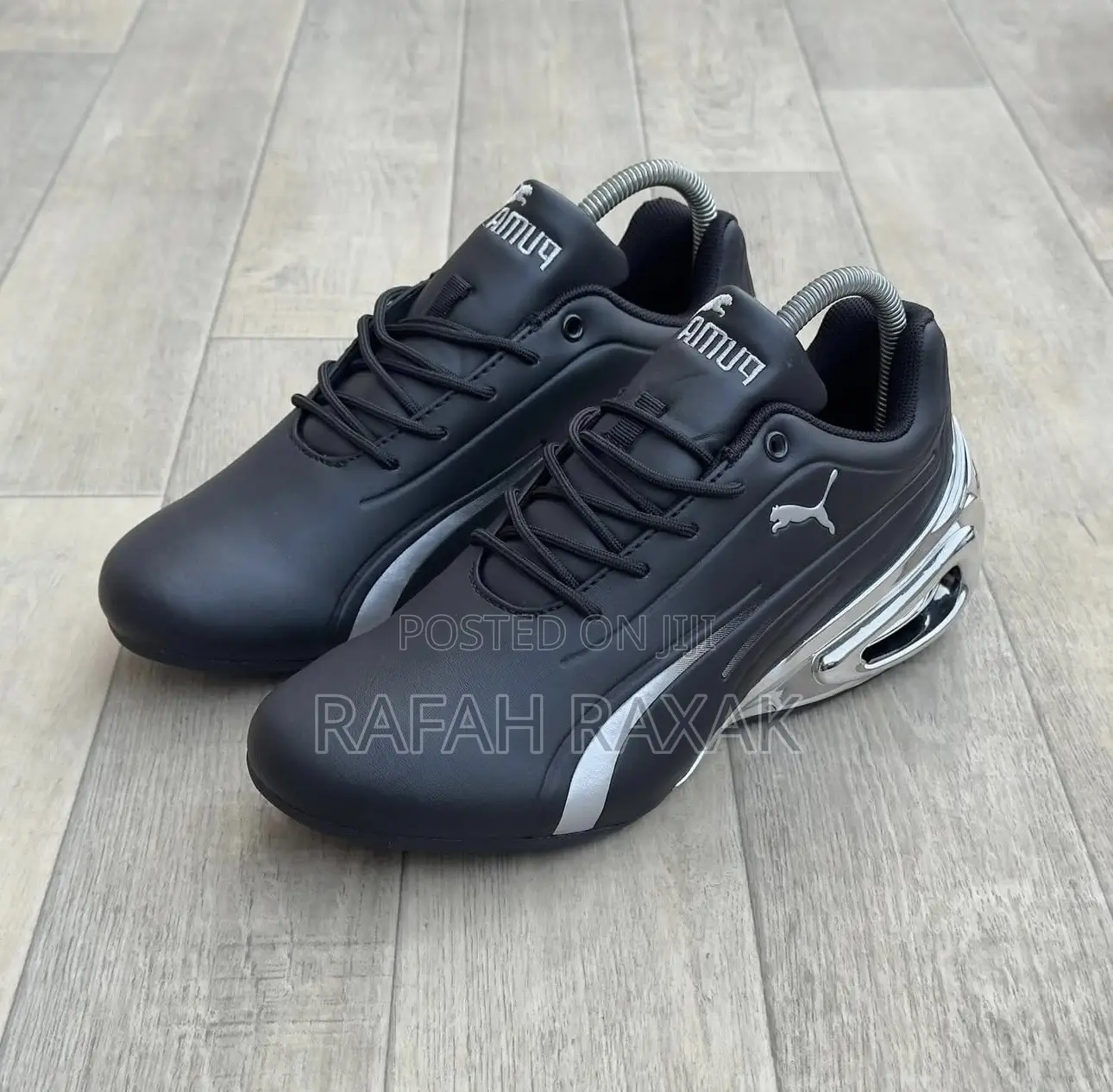 Men’S Black/Silver Puma Super Gt Motorsport Golf Sneakers