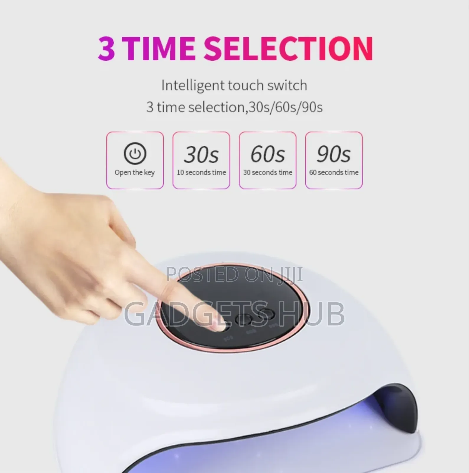 Dual Light Source Uv Table Lamp New Nail Salon Dryer Gel Nail Kit