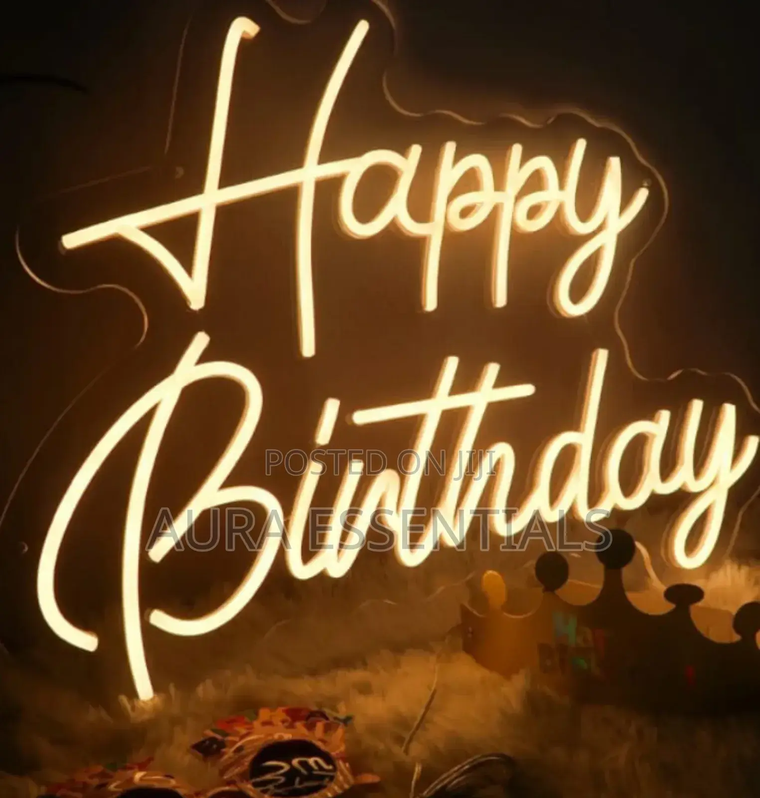 Happy Birthday Acrylic Led Party Neon Sign