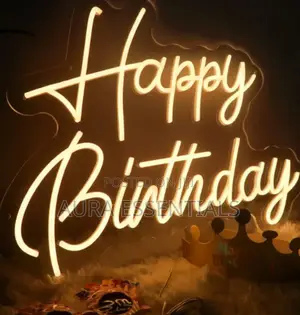 Happy Birthday Acrylic Led Party Neon Sign