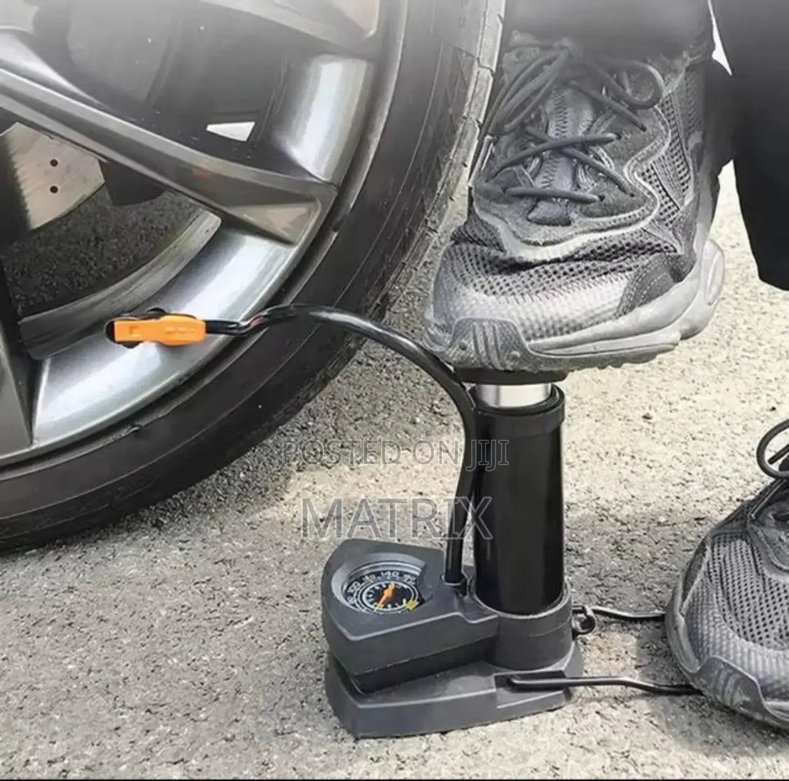 Foot Activated Floor Pump With Gauge Bicycle Air Pump