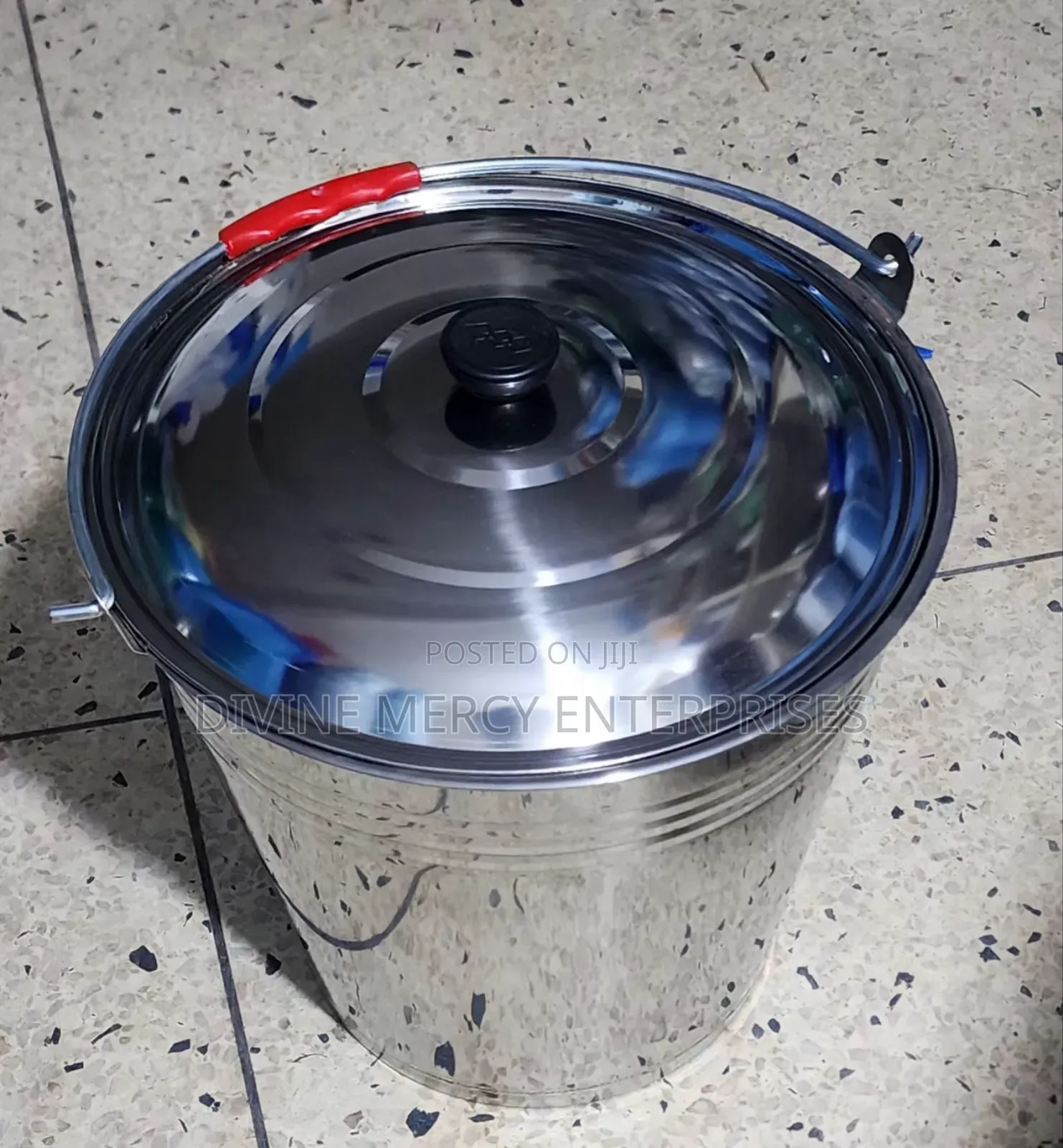 Stainless 20litre Bucket With Lid
