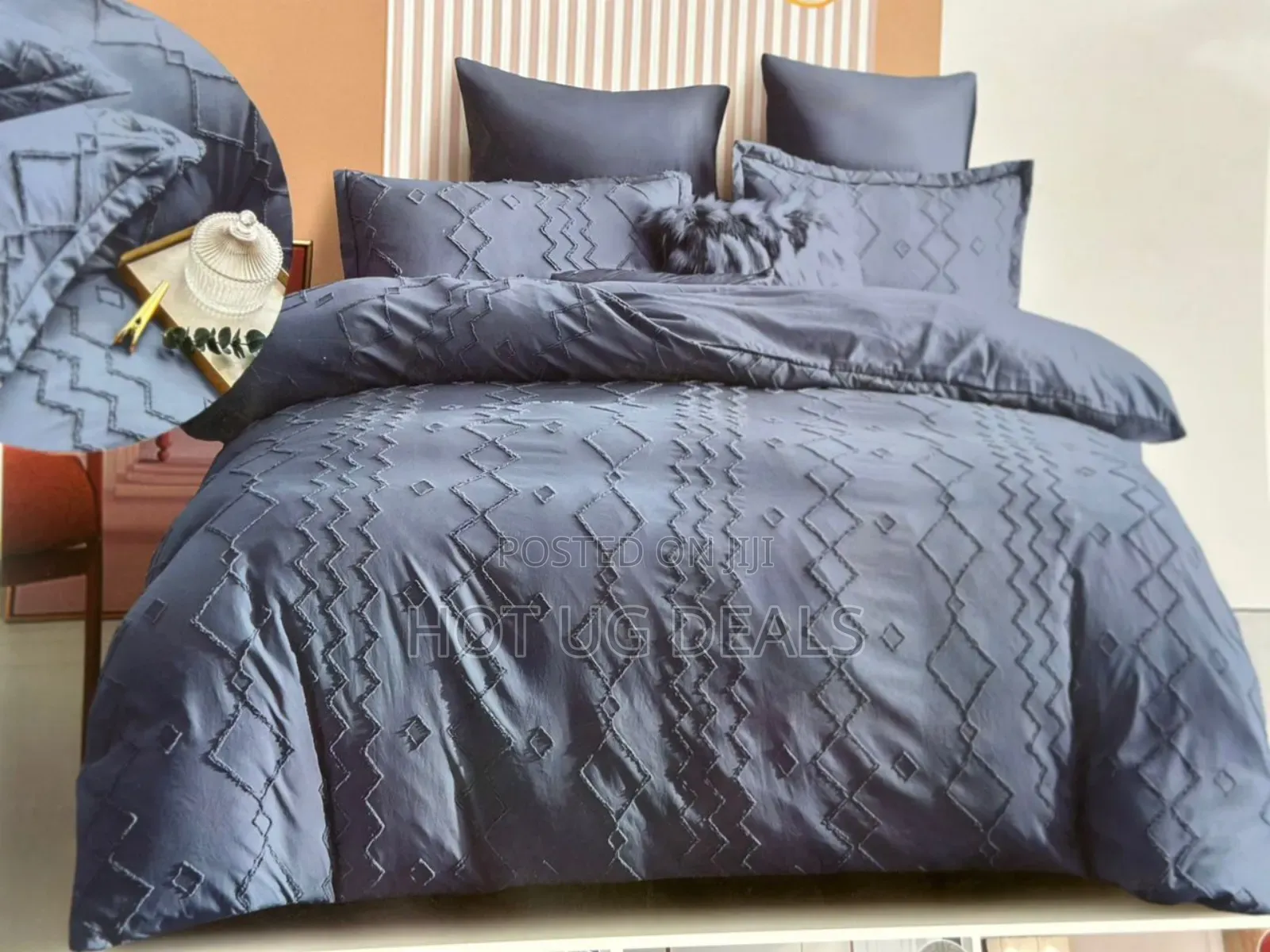 6x6 6pcs Tufted Duvet With 1bedsheet 1duvet 2 Cushions 2 Pillowcases