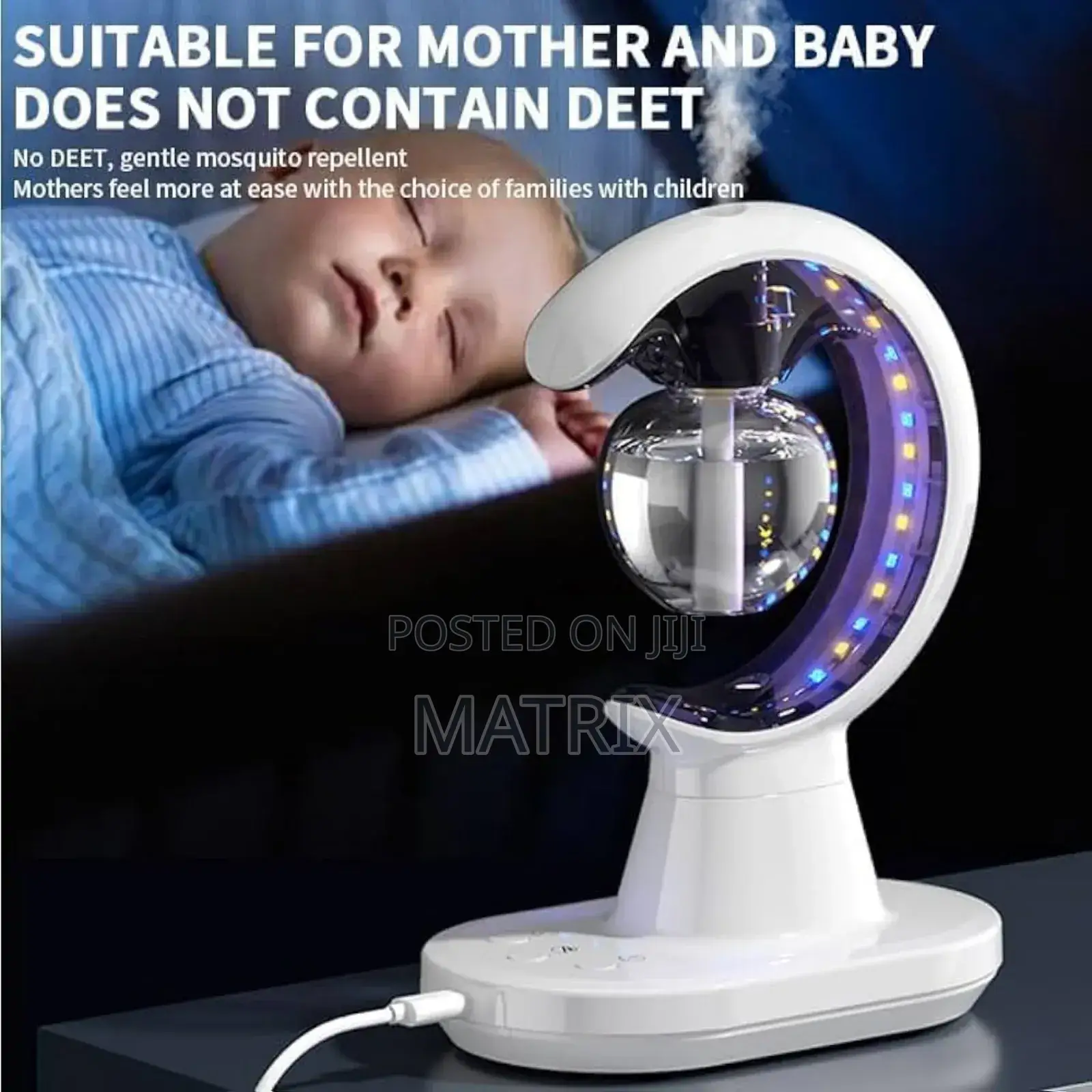 3-in-1 Multifunctional Mosquito Killer Lamp Humidifier - Color Lights
