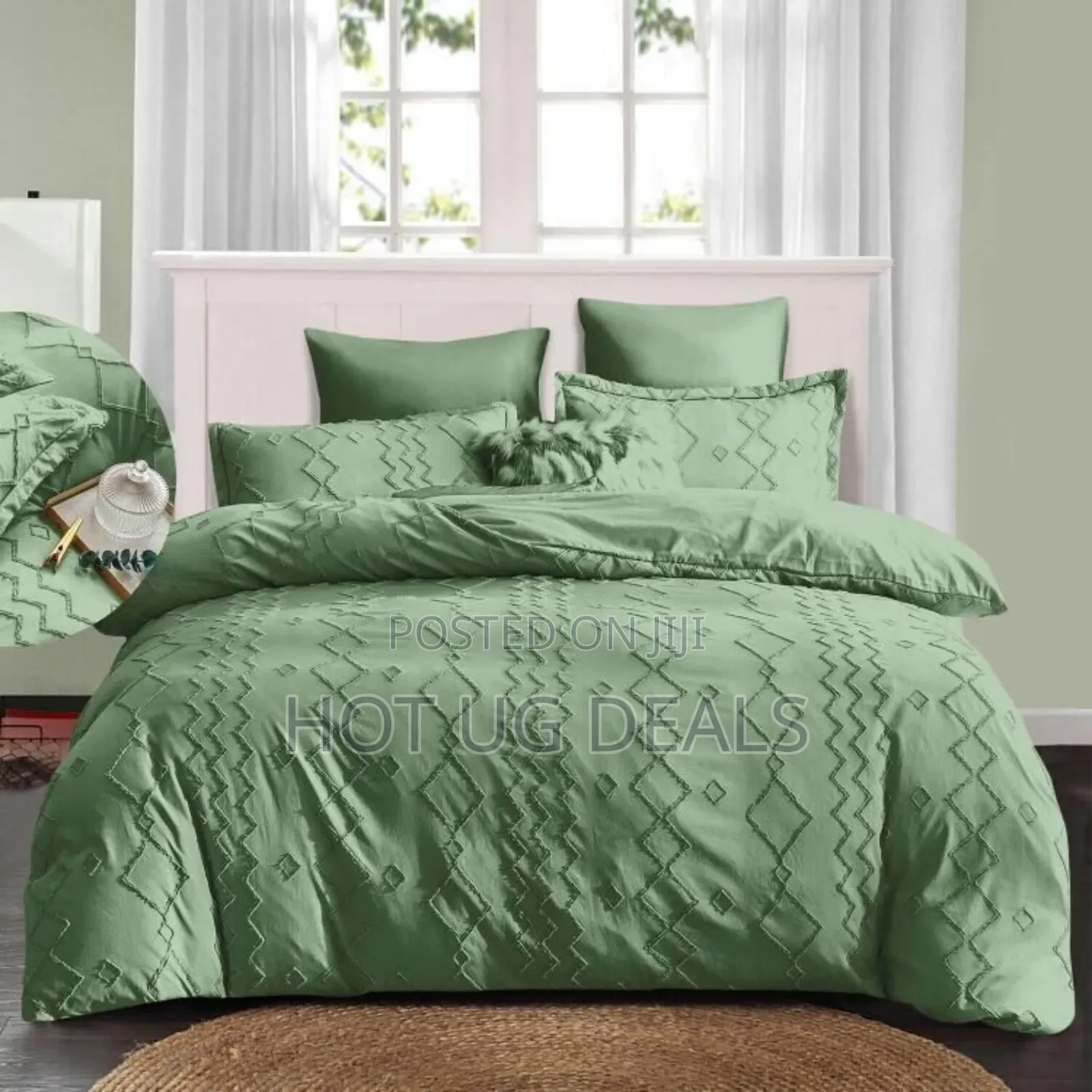 6x6 6pcs Tufted Duvet With 1bedsheet 1duvet 2 Cushions 2 Pillowcases