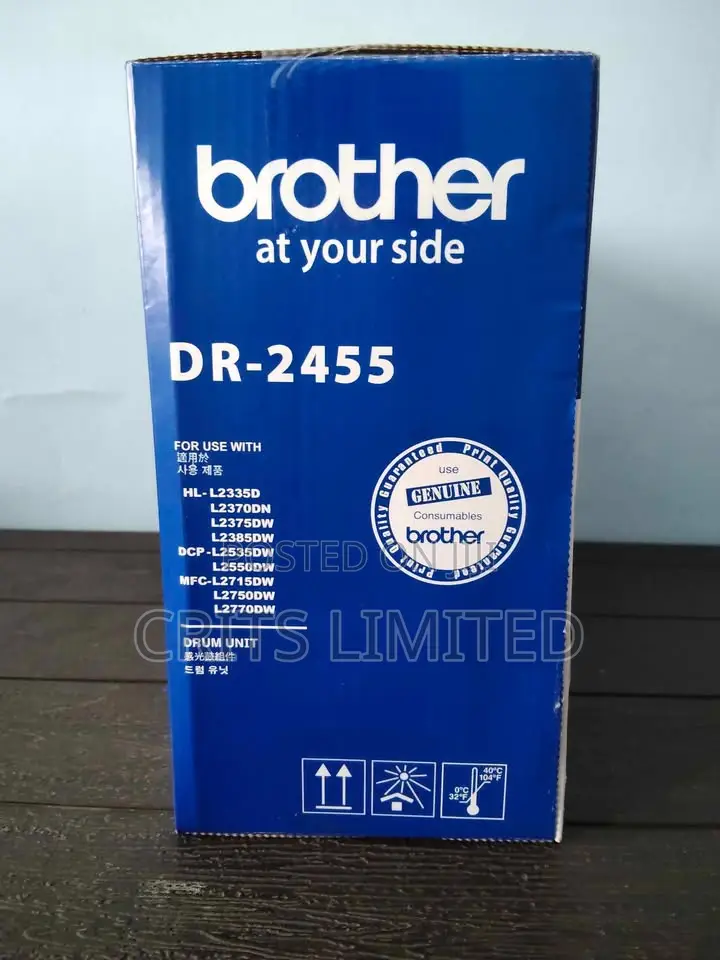 Brother Dr-2455 Genuine Monochrome Drum Unit Black
