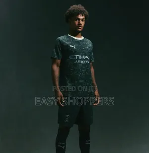 Puma Manchester City Fc 25/26 Fourth Jersey for Men in Green Terrain.