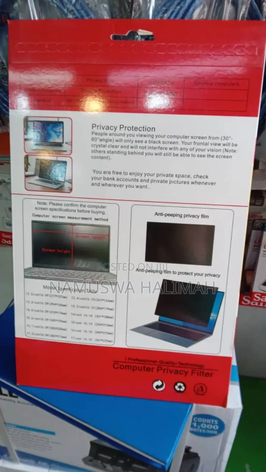 Computer Privacy Filter