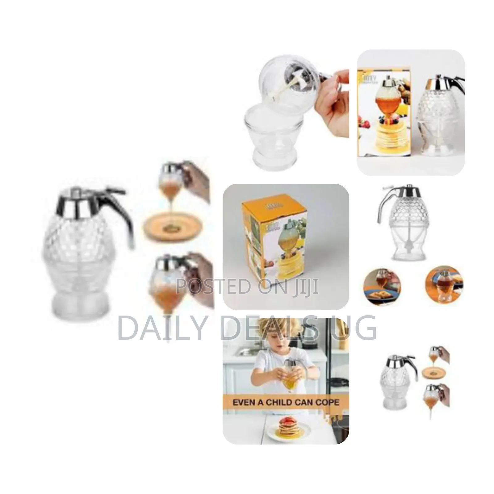 Mini Honey Pot No Drip Syrup Dispenser Oil Jar
