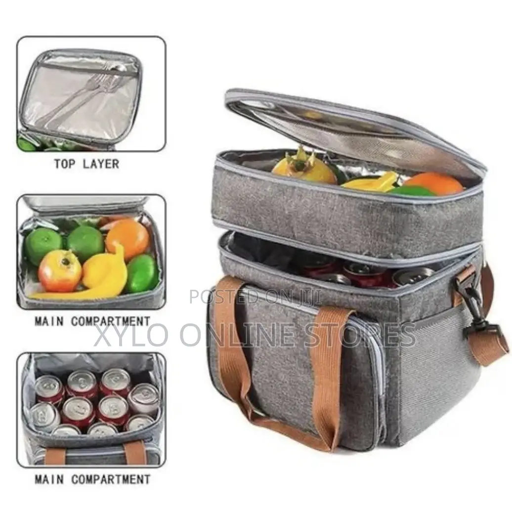 A Dual Compartment Insulated Lunch Bag/Cooler Bag