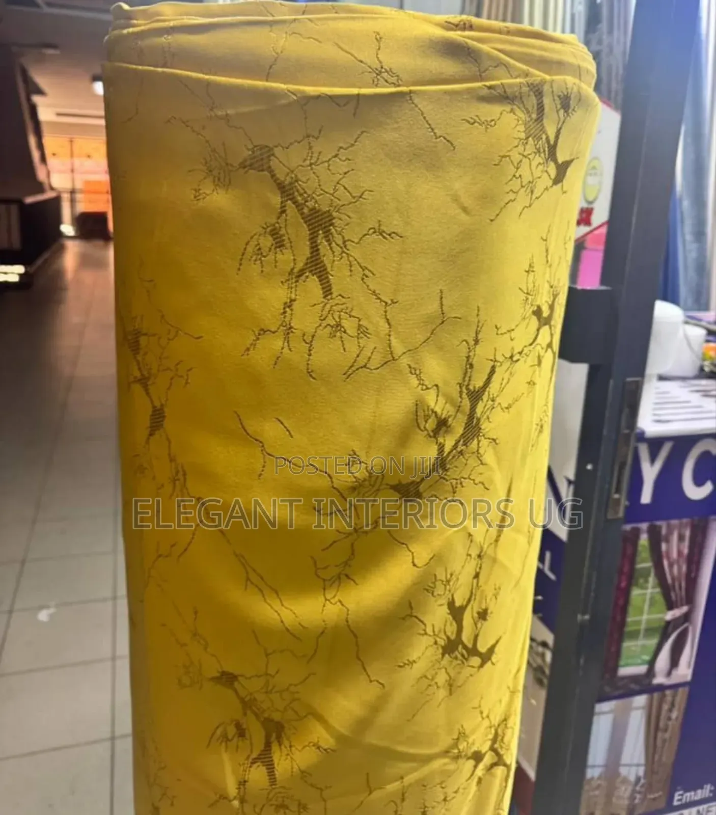 Mustard Yellow Home Curtains Per Meter