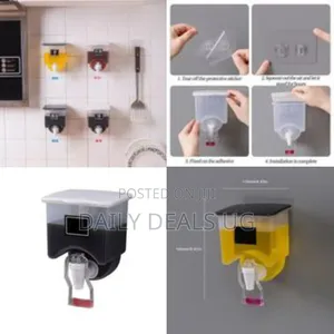 Wall Mounted Oil Sauce Vinegar Seasoning Storage Bottle Dispenser