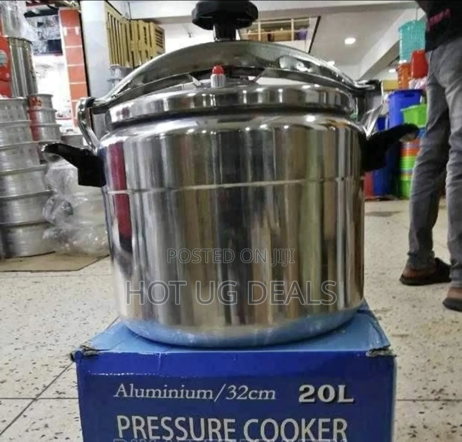 20 Liters / 20l Stainless Steel Pressure Cooker Saucepan Pot- Silver
