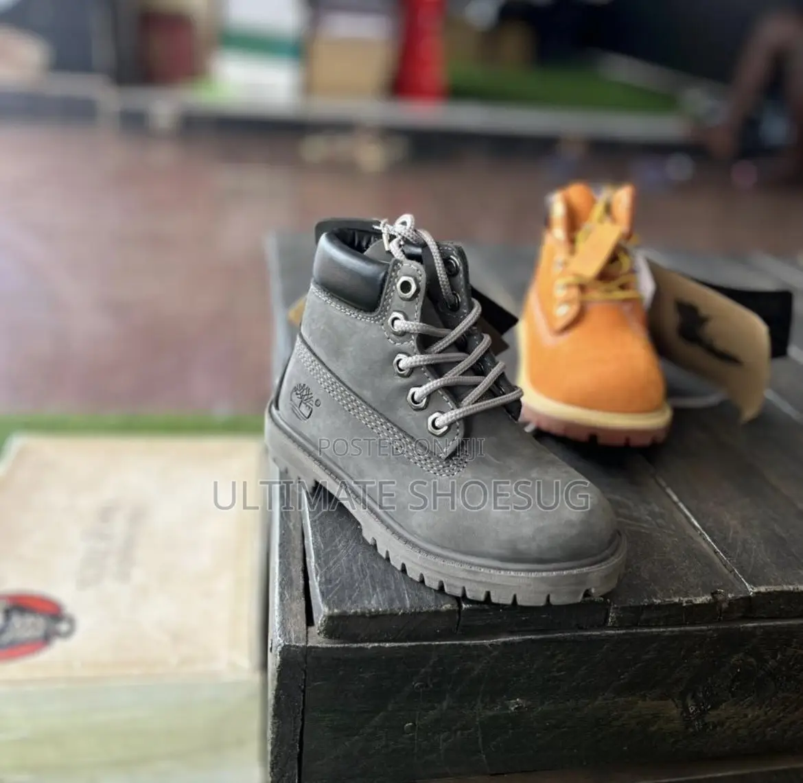 Timberland Kids Jungle Boots Gray