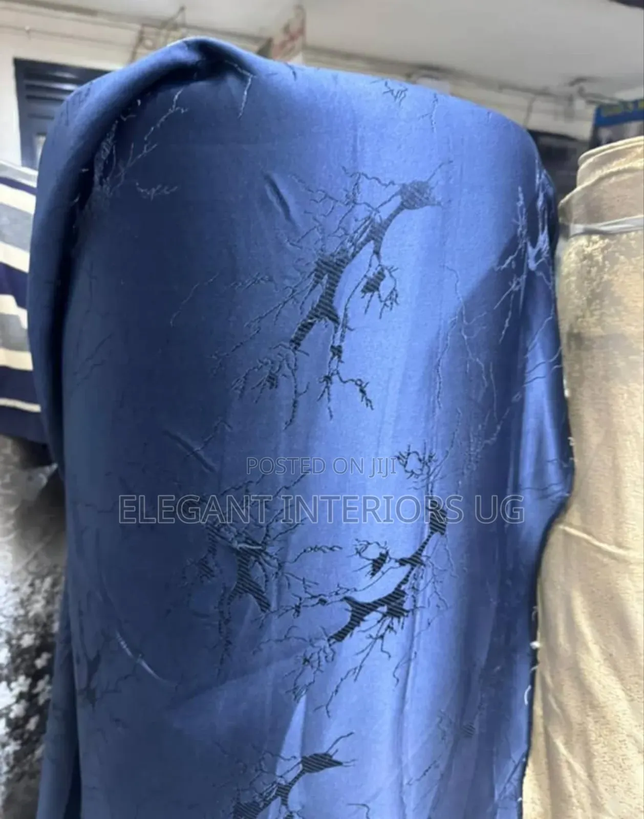 Dark Blue Curtains Used in Homes and Hotels
