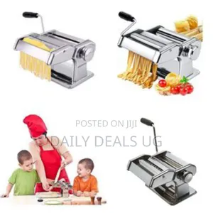 Pasta Maker Roller Machine, Manual Spaghetti, Noodles Maker Cutter