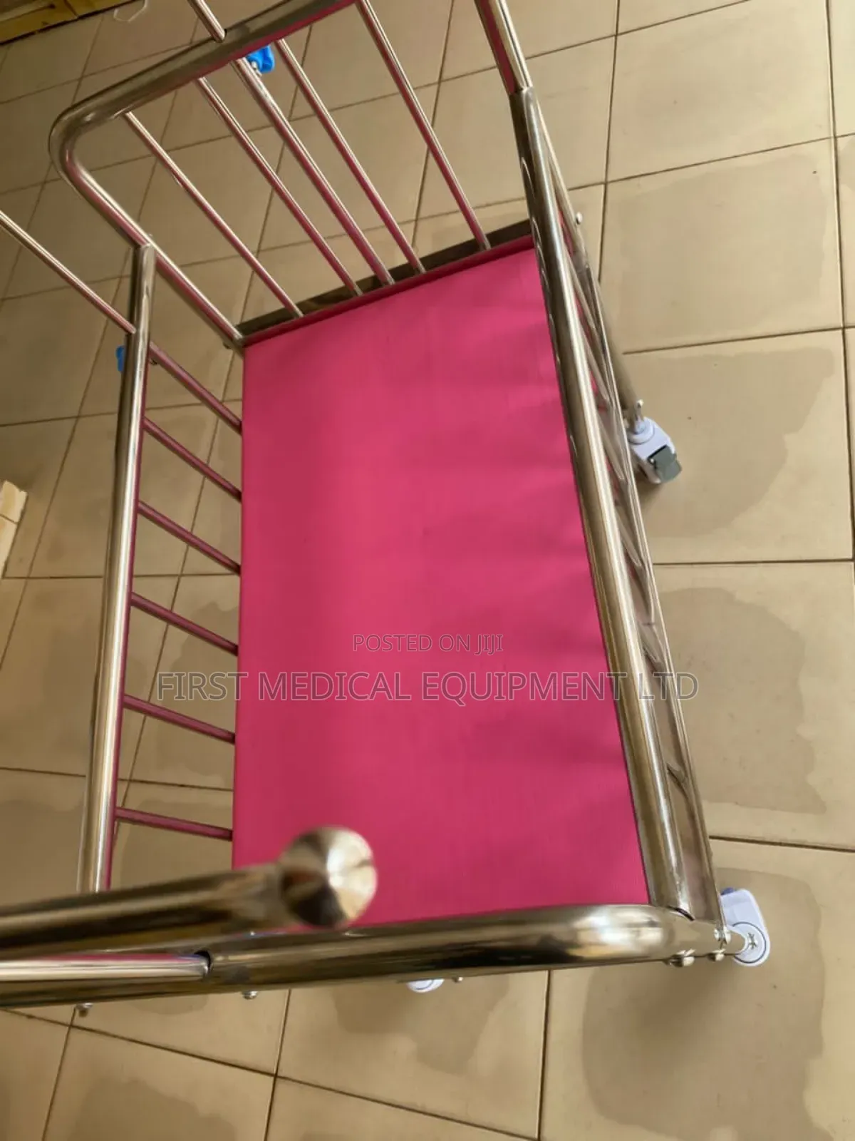Baby Crib - Stainless Steel