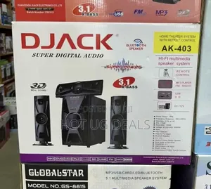 Djack Woofer Sound System Dj-403 With Bluetooth,  Usb, Fm- Black