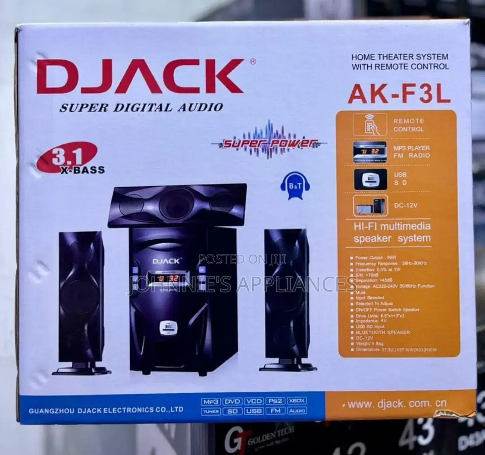 Djack Subwofer 3.1x Bass
