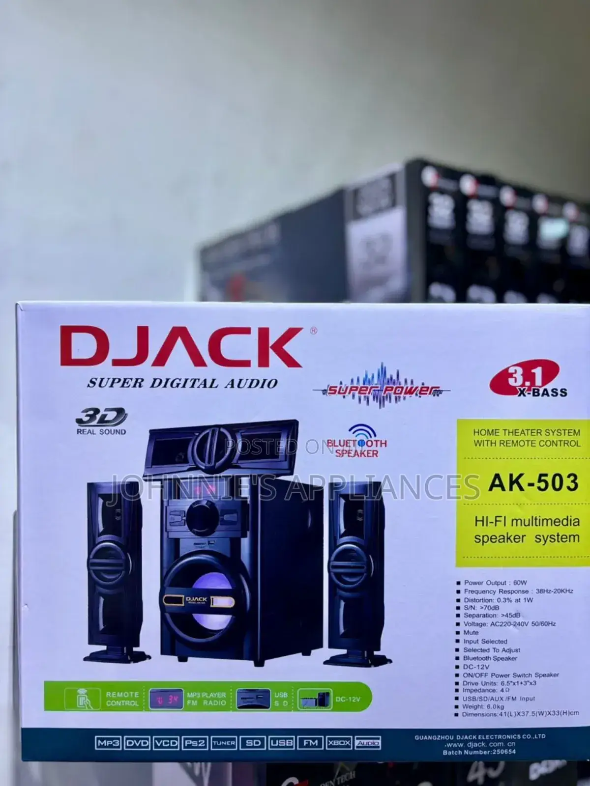 Djack Subwofer 3.1x Bass
