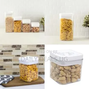 3.1, 2.3, 1.7, 1 Liter Big Size Transparent Twist 'N Lock Airtight
