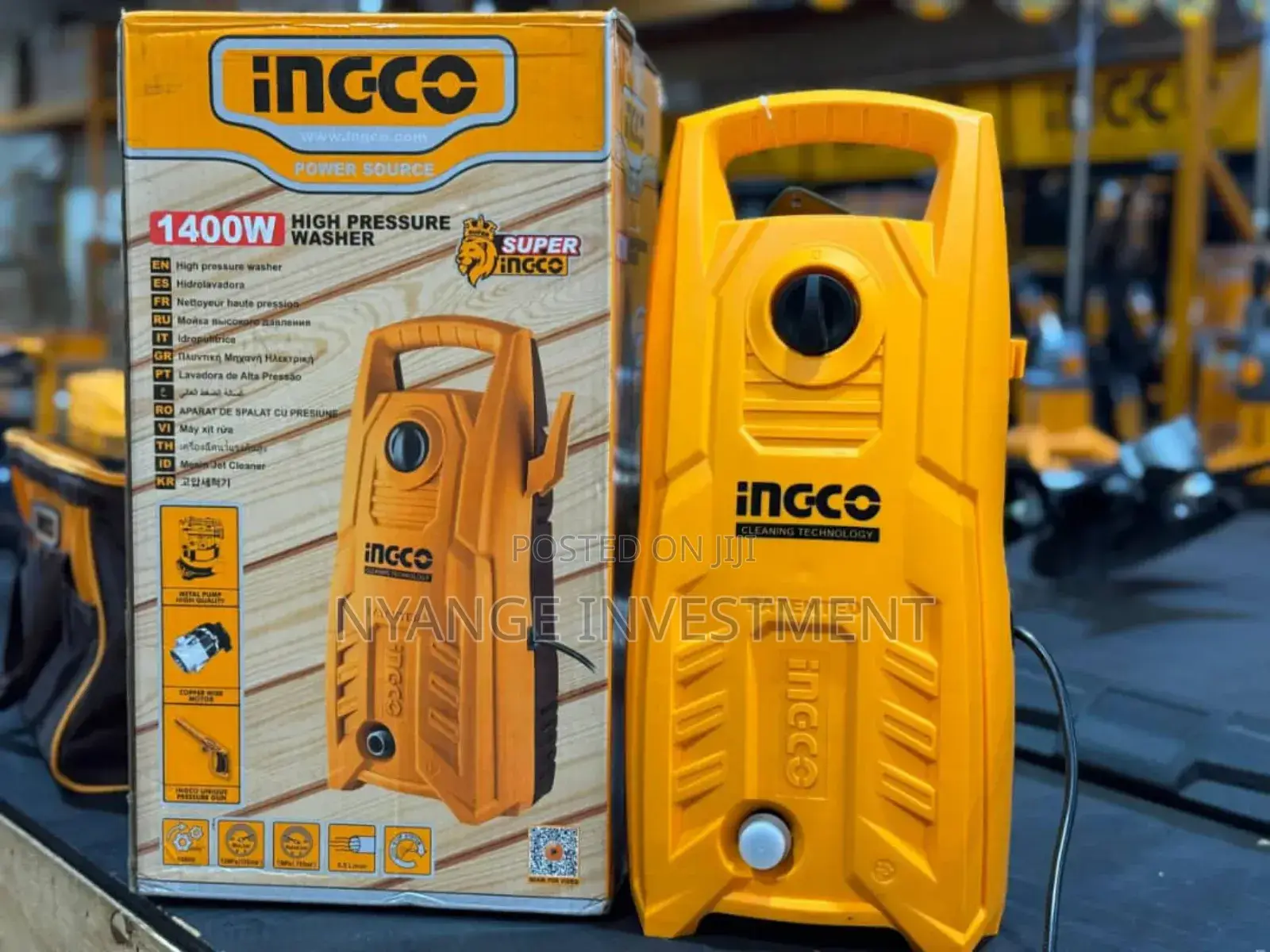 Ingco 1400 Watts High Pressure Washer.