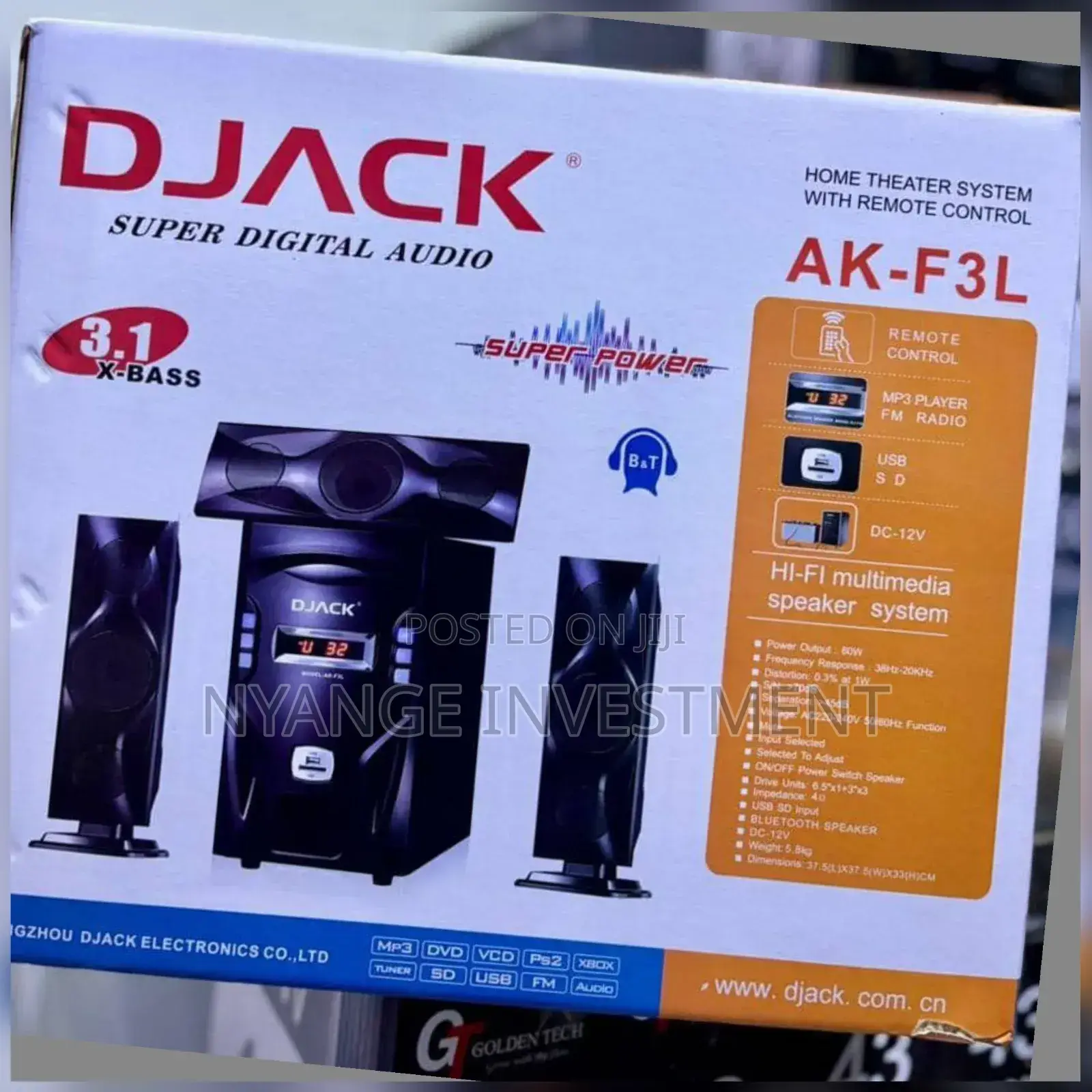 Djack Ak-F3l Bluetooth Speaker and Sound System